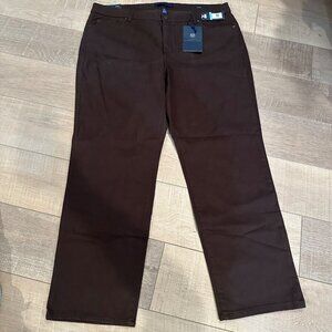 BANDOLINO WOMENS 20W BROWN PANTS NEW MANDIE  STRAIGHT LEG